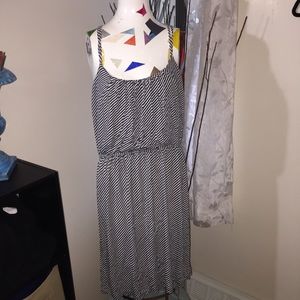 Loft Stripped Racerback Jersey Dress